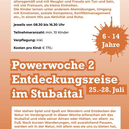 Stubaier Ferienprogramm