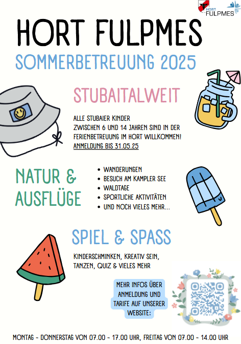 Angebot Sommerferien