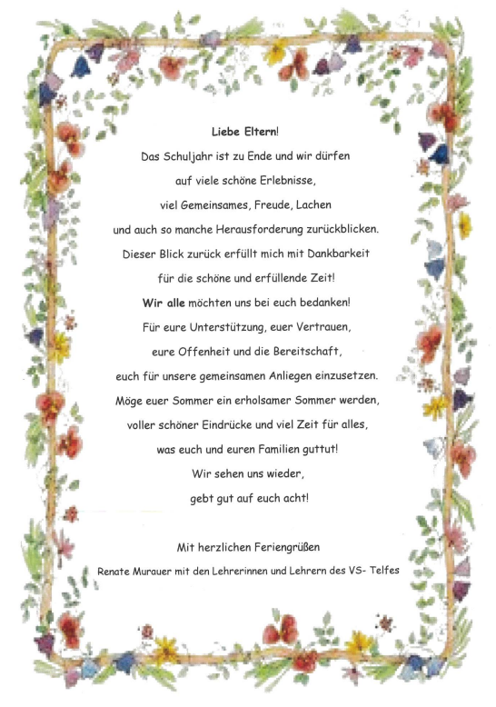 Ferienwünsche