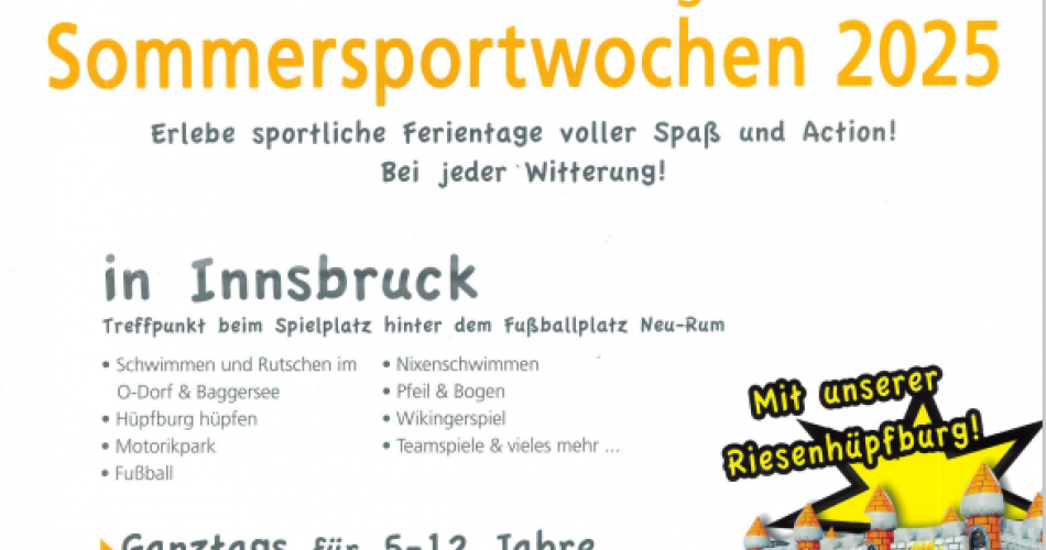 Angebot Sommerferien